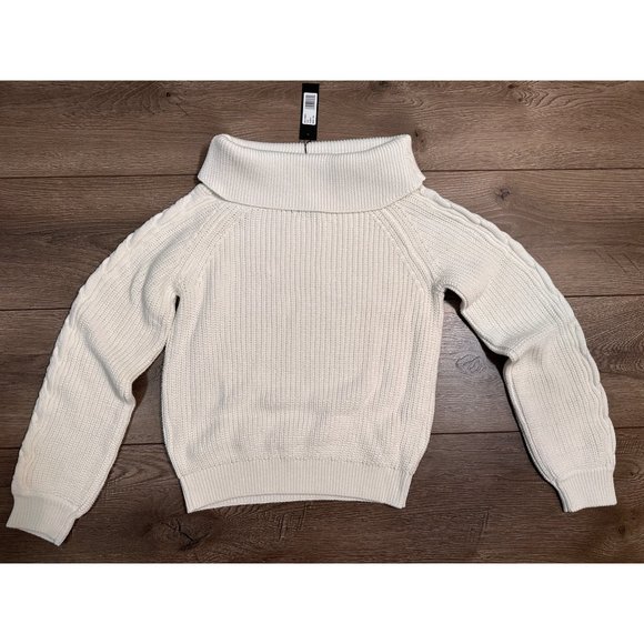 bobi Revolve NWT Off The Shoulder Pullover Ivory XS - Picture 2 of 13